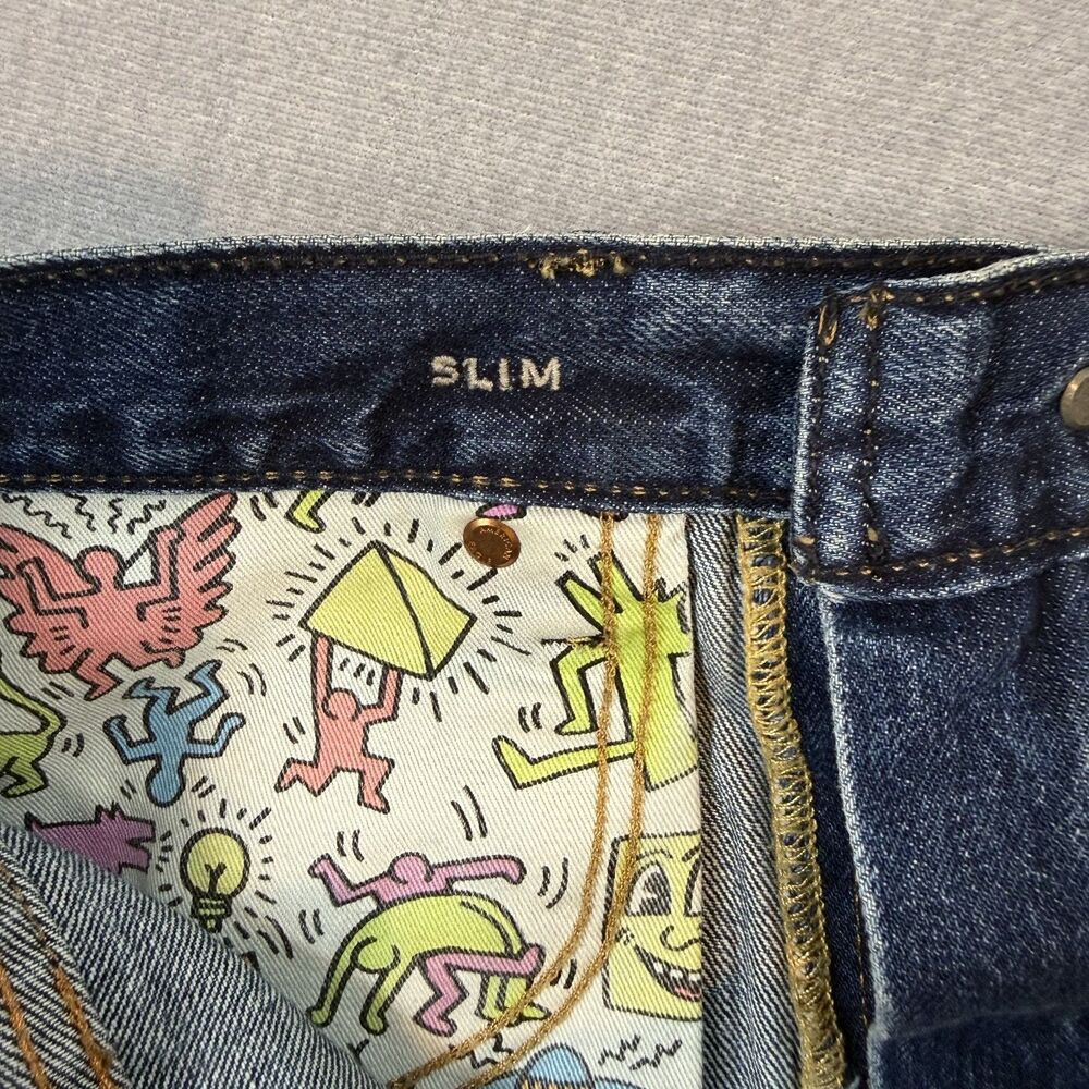 American Eagle Keith Haring Patchwork Distressed … - image 4